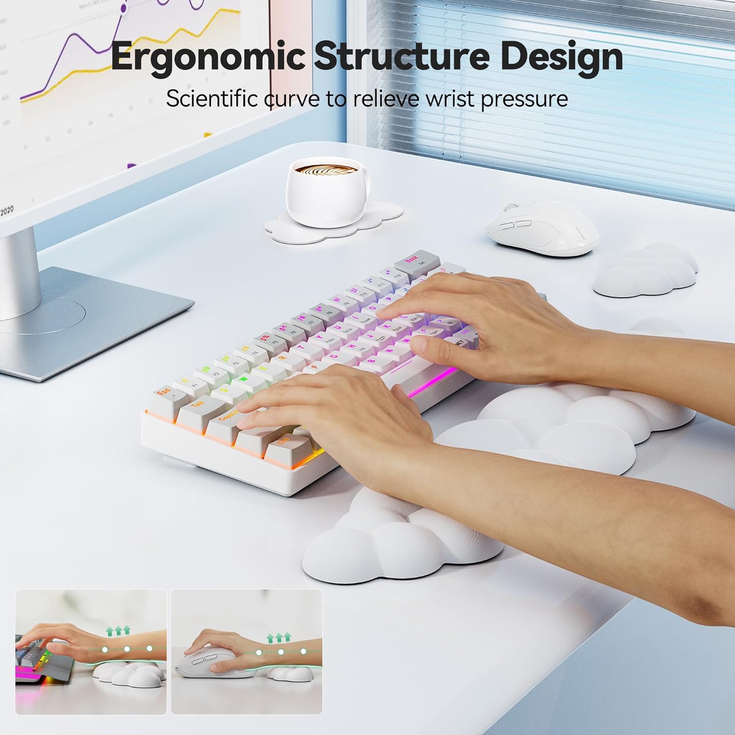 Cloud wrist rest-Keyboard