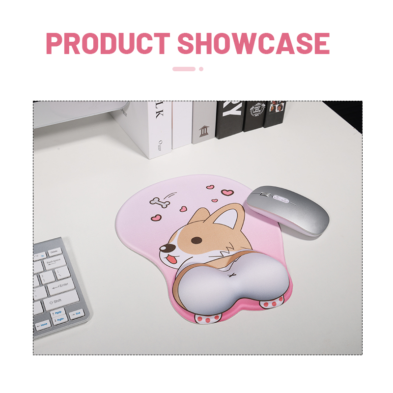 Ergonomic 3D Gel Mouse Pad Wrist Support Funny Anime Wrist Rest