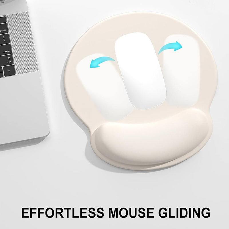 Ergonomic Memory Foam Mouse Pad with Wrist Support for Computer Gaming Desktop Non-Slip Base for Laptop