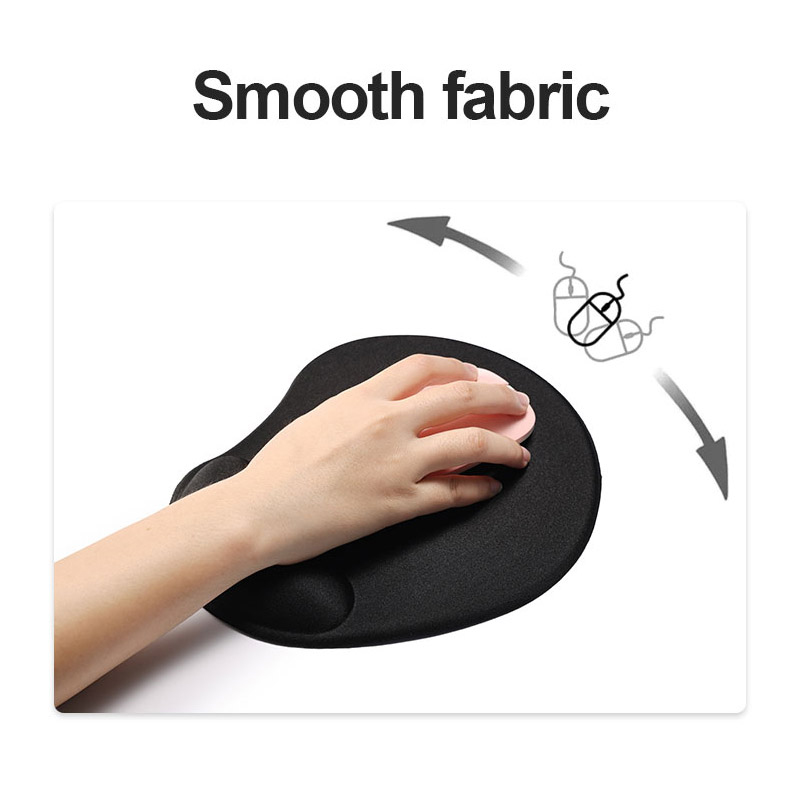 Comfortable Gel Computer Mouse pad with Wrist Support Smooth Surface and Non-Slip PU Base for Pain Relief, Laptop, Office & Home