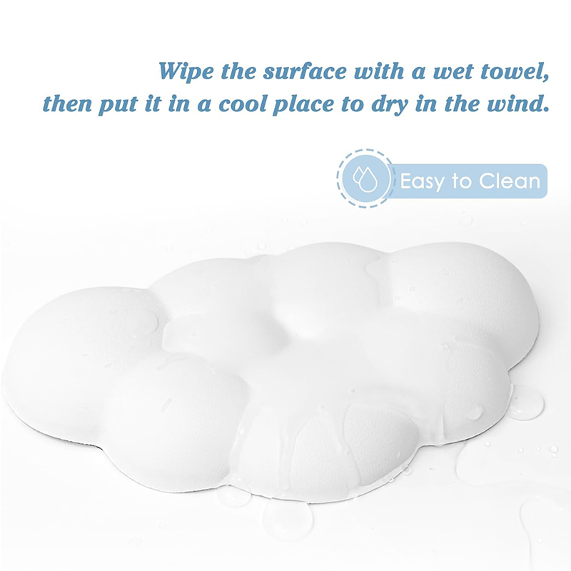 Ergonomic Cloud Soft PU Leather Memory Foam Wrist Rest Cushion for Mouse