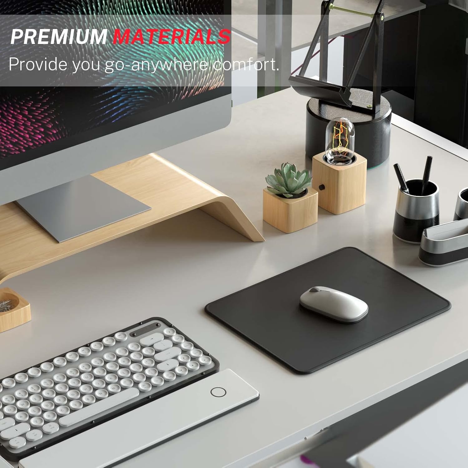 Custom Compact Waterproof fabric Mouse Pad for Laptop & Desk