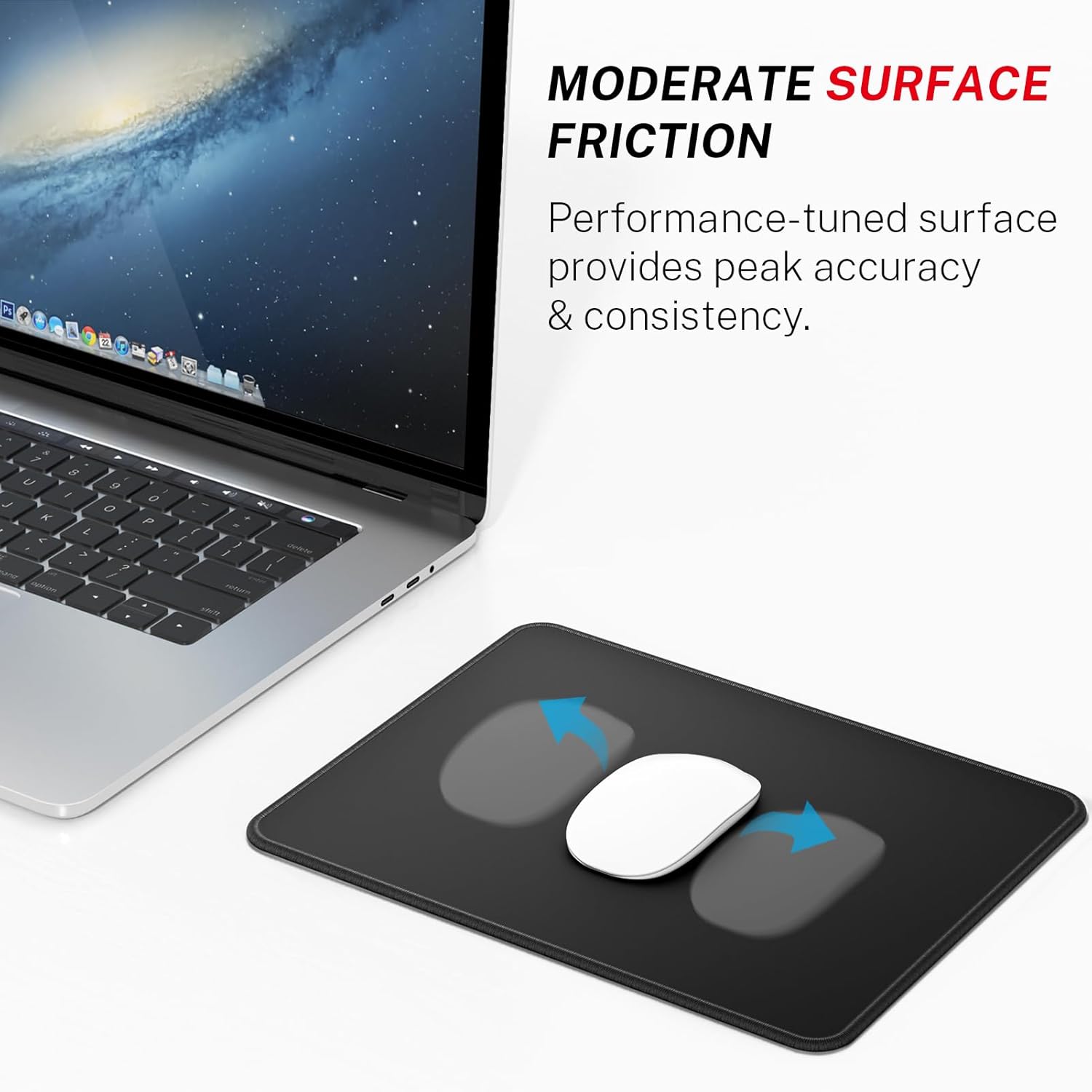 Custom Compact Waterproof fabric Mouse Pad for Laptop & Desk