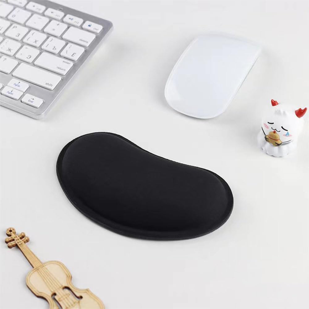 Ergonomic Memory Foam Wrist Cushion Support Pad with Non-Slip Base for Typing Pain Relief