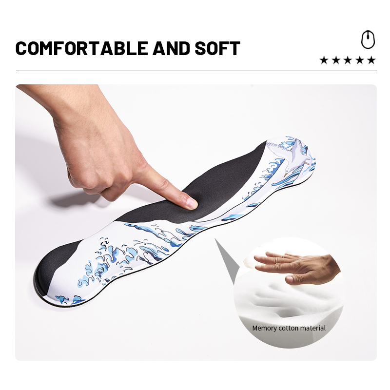 Ergonomic Memory Foam Keyboard pad Wrist Support for Typing Pain Relief