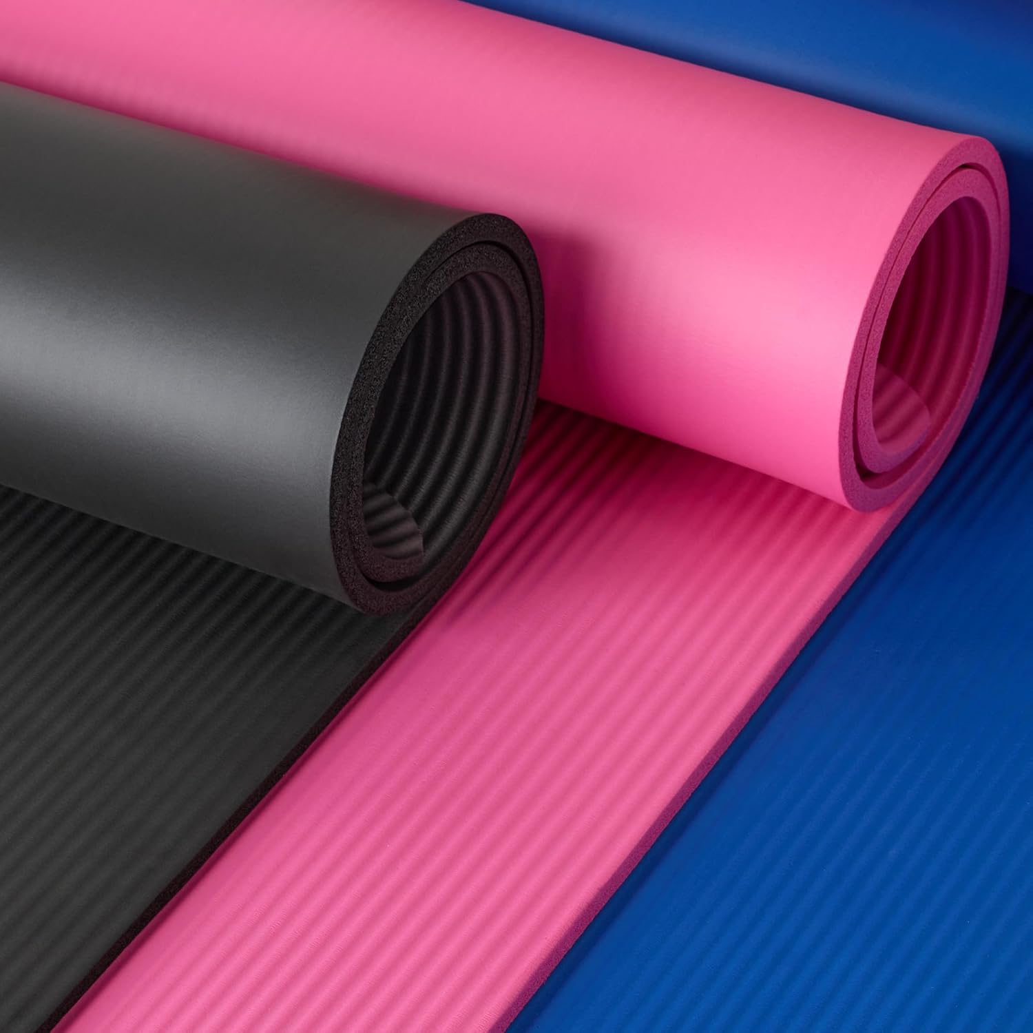Custom NBR Yoga Mat – Extra Thick 1/2″ Non-Slip Foam with Carrying Strap