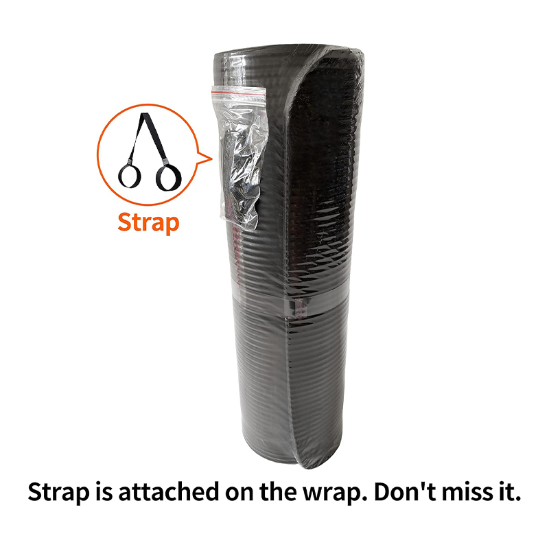 Custom NBR Yoga Mat – Extra Thick 1/2″ Non-Slip Foam with Carrying Strap