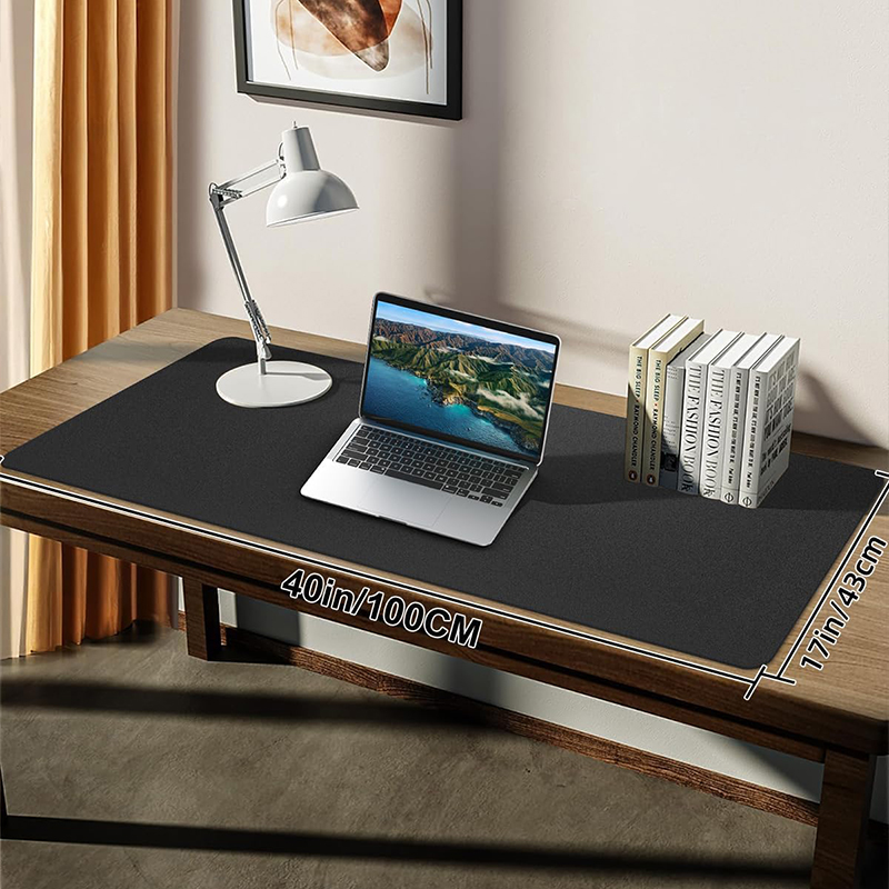 Custom large Desk Pad Protector Non-Slip PU leather Mouse Pad for office and Home