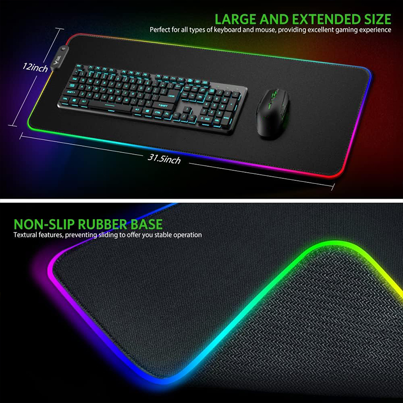 RGB Extended Large Gaming Mousepad with Led light