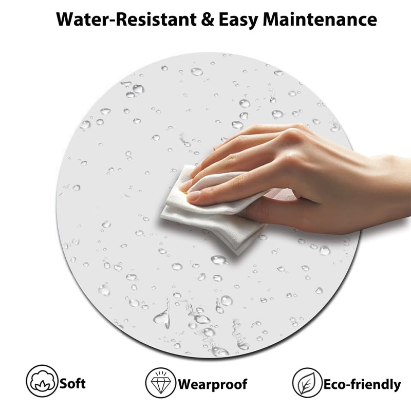 High Quality Transfer Printing Round Shape Gaming Mouse Pad for Sublimation White Blank Custom