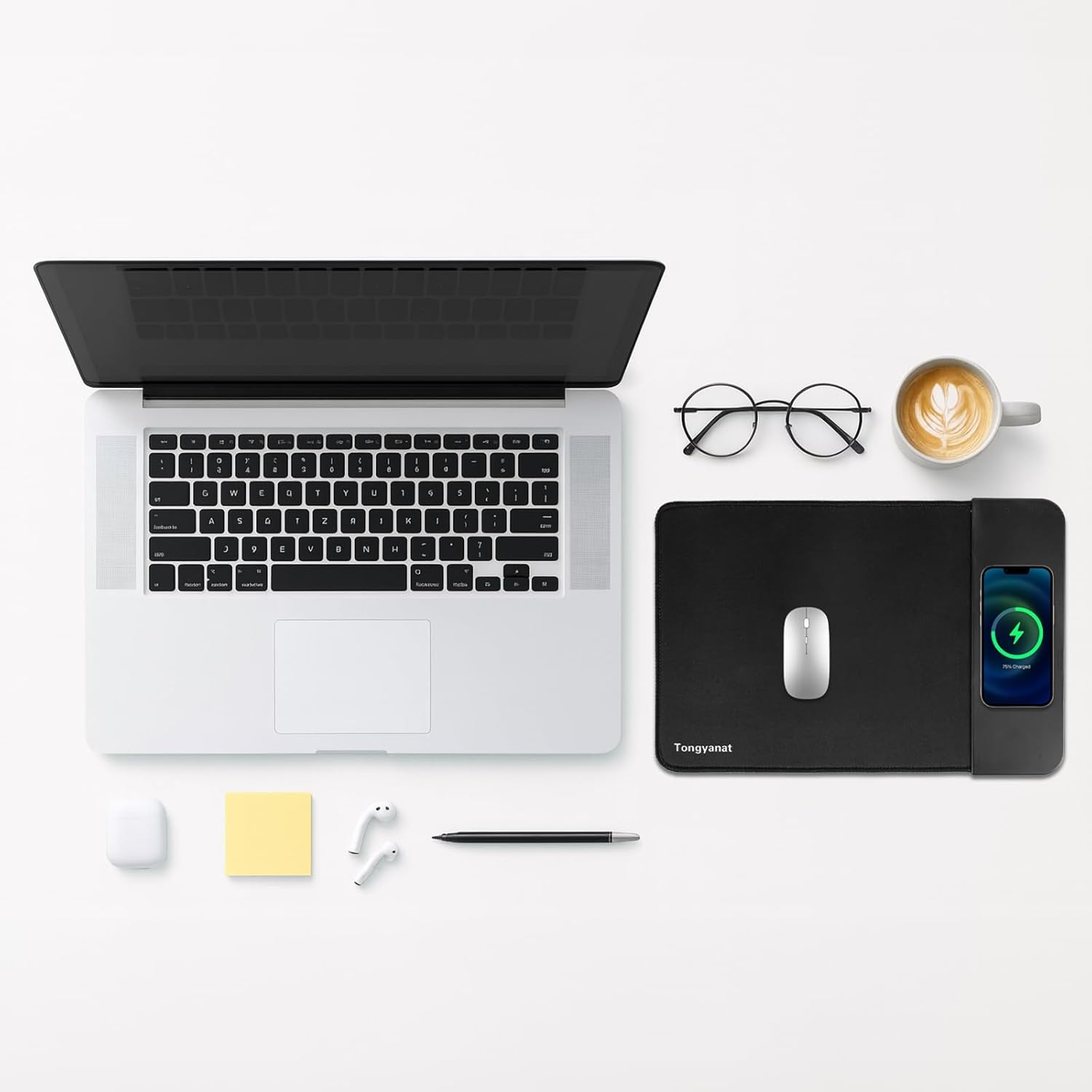 15W Wireless Charging Mouse Pad with Wrist Support
