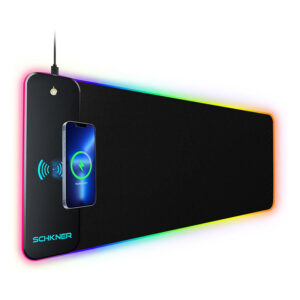 Custom 15W Wireless Charging RGB Gaming Mouse Pad for Gaming
