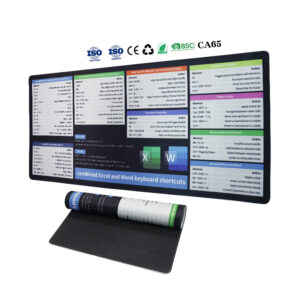 Custom Shortcut Keys Mouse Pad Extended Large XL Gaming Mousepad for Office 280mmx210mm